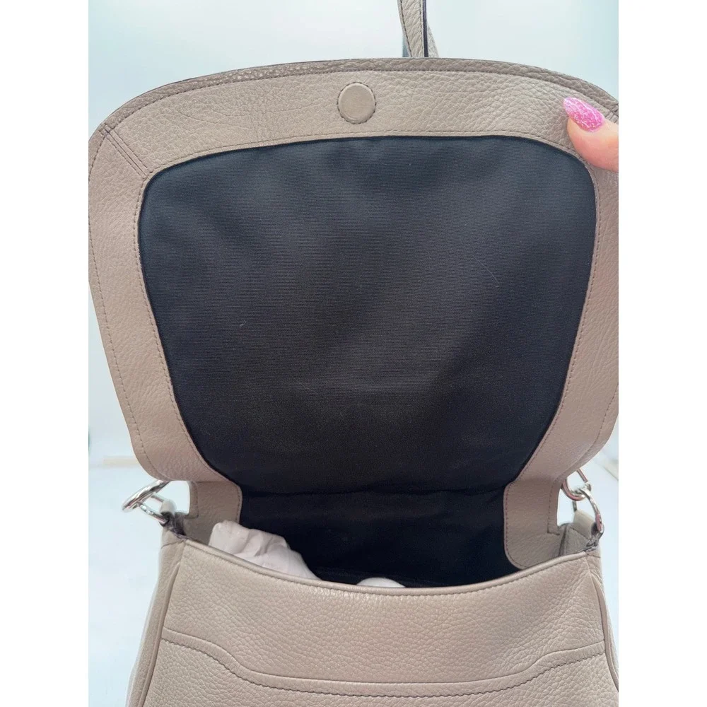 Marc Jacobs Empire City Messenger Taupe Pebbled Leather Crossbody Bag M0013044